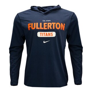 Nike Dri-Fit Fullerton Titans Fierce Hooded Long Sleeve - Navy